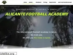 Sites similar to alicantefootballacademy.com