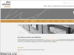 Sites similar to alice-salomon-archiv.de