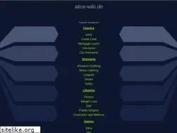 Sites similar to alice-wiki.de