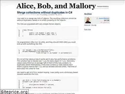 Sites similar to alicebobandmallory.com