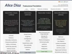 Sites similar to alicediaztraducciones.com