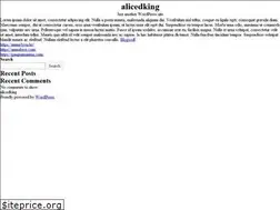 Sites similar to alicedking.tk