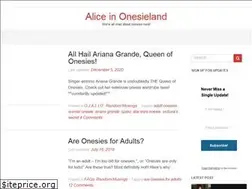 Sites similar to aliceinonesieland.com