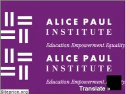 Sites similar to alicepaul.org