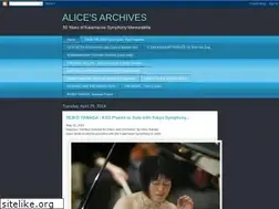 Sites similar to alicesarchives.blogspot.com