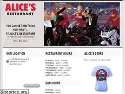 Sites similar to alicesrestaurant.com