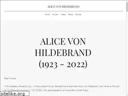 Sites similar to alicevonhildebrand.org