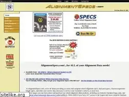 Sites similar to alignmentspecs.com