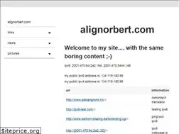 Sites similar to alignorbert.com