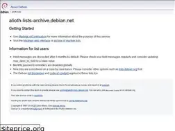 Sites similar to alioth-lists-archive.debian.net