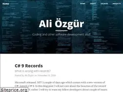 Sites similar to aliozgur.net