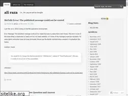 Sites similar to aliraza.wordpress.com