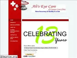 Sites similar to aliseyecare.com