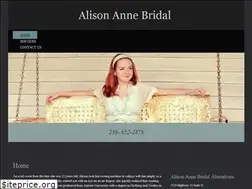 Sites similar to alisonannebridal.com
