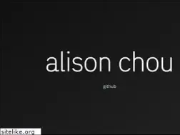 Sites similar to alisonchou.com