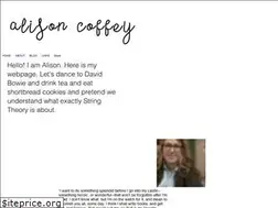 Sites similar to alisoncoffey.com