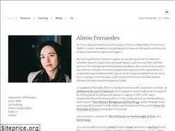 Sites similar to alisonfernandes.net