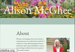 Sites similar to alisonmcghee.com