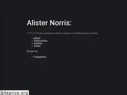 Sites similar to alisternorris.com
