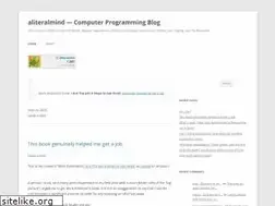 Sites similar to aliteralmind.wordpress.com