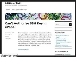 Sites similar to alittleofboth.com
