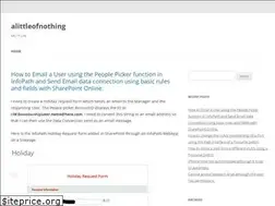 Sites similar to alittleofnothing.wordpress.com