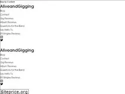 Sites similar to aliveandgigging.co.uk