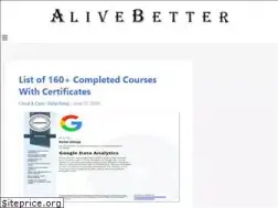Sites similar to alivebetter.com