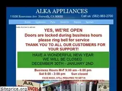 Sites similar to alkaappliances.com