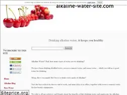 Sites similar to alkaline-water-site.com