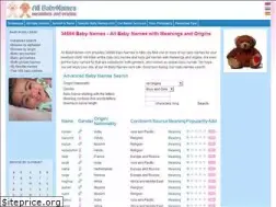 Sites similar to all-babynames.com
