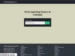 Sites similar to all-opening-hours.ca