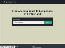 Sites similar to all-opening-hours.ch
