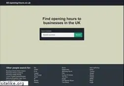 Sites similar to all-opening-hours.co.uk