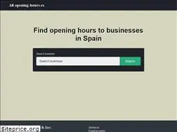 Sites similar to all-opening-hours.es