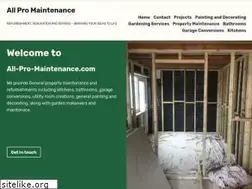 Sites similar to all-pro-maintenance.com