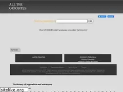 Sites similar to all-the-opposites.com
