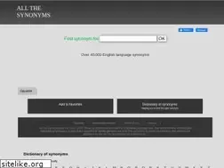 Sites similar to all-the-synonyms.com