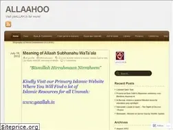 Sites similar to allaahoo.wordpress.com