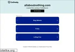 Sites similar to allaboutnothing.com