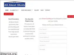 Sites similar to allaboutsheds.com.au