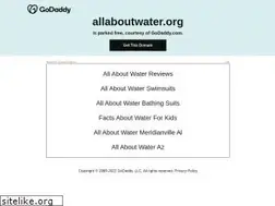 Sites similar to allaboutwater.org
