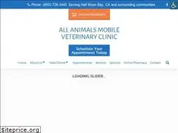 Sites similar to allanimalmobilevet.com