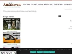 Sites similar to allatnevek.hu