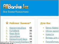 Sites similar to allbanks.kz