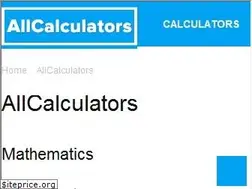 Sites similar to allcalculators.net