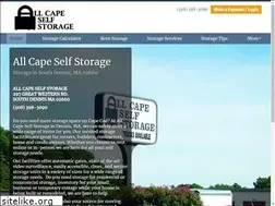 Sites similar to allcapeselfstorage.com