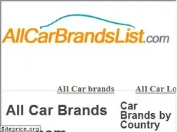 Sites similar to allcarbrandslist.com