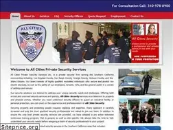 Sites similar to allcitiesprivatesecurity.com