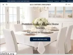 Sites similar to allcottonandlinen.com